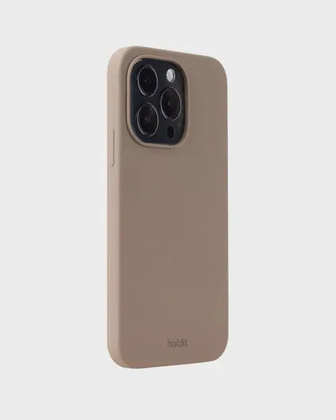 Holdit Telefonskal Silicone iPhone 15 Pro - Ljusbrun - Travels And Bags