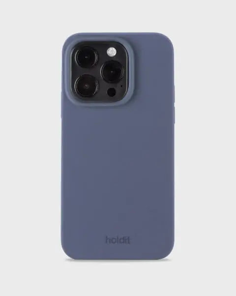 Holdit Telefonskal Silicone iPhone 15 Pro - Blå - Travels And Bags
