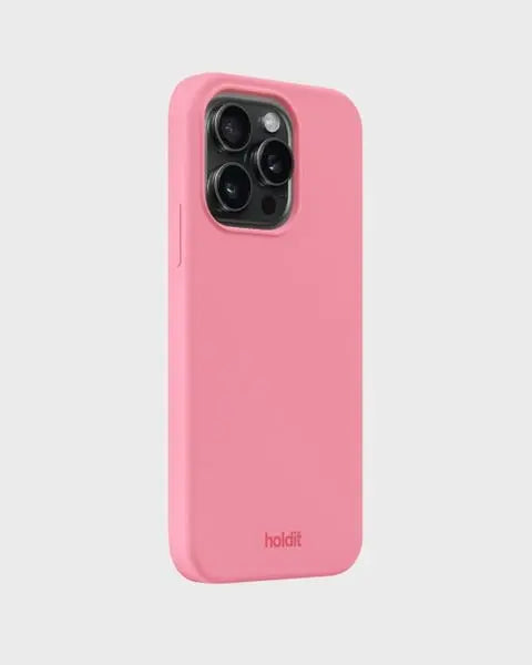 Holdit Telefonskal Silicone iPhone 15 Pro - Rosa - Travels And Bags