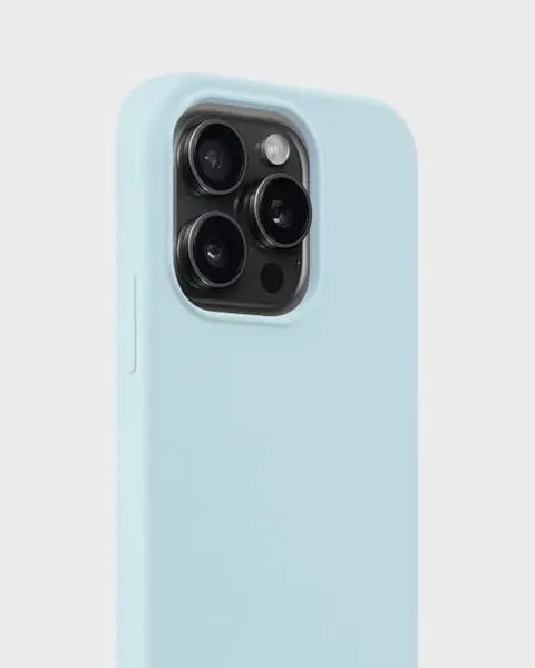 Holdit Telefonskal Silicone iPhone 15 Pro - Ljusblå - Travels And Bags