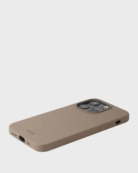 Holdit Telefonskal Silicone iPhone 15 Pro - Ljusbrun - Travels And Bags