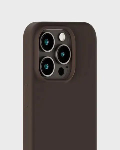 Holdit Telefonskal Silicone iPhone 15 Pro Max - Mörkbrun - Travels And Bags