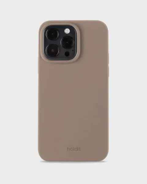 Holdit Telefonskal Silicone iPhone 15 Pro Max - Ljusbrun - Travels And Bags