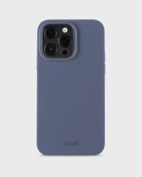 Holdit Telefonskal Silicone iPhone 15 Pro Max - Marinblå - Travels And Bags