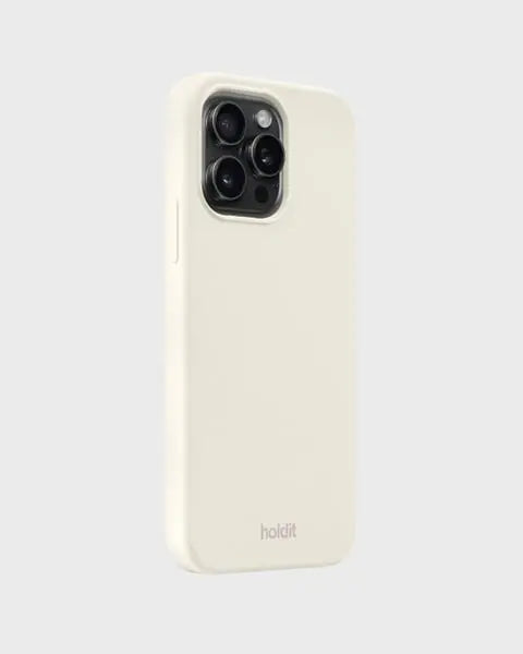 Holdit Telefonskal Silicone iPhone 15 Pro Max - Krämvit - Travels And Bags