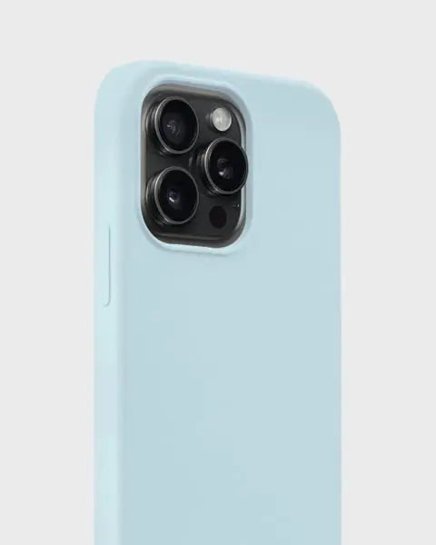 Holdit Telefonskal Silicone iPhone 15 Pro Max - Ljusblå - Travels And Bags