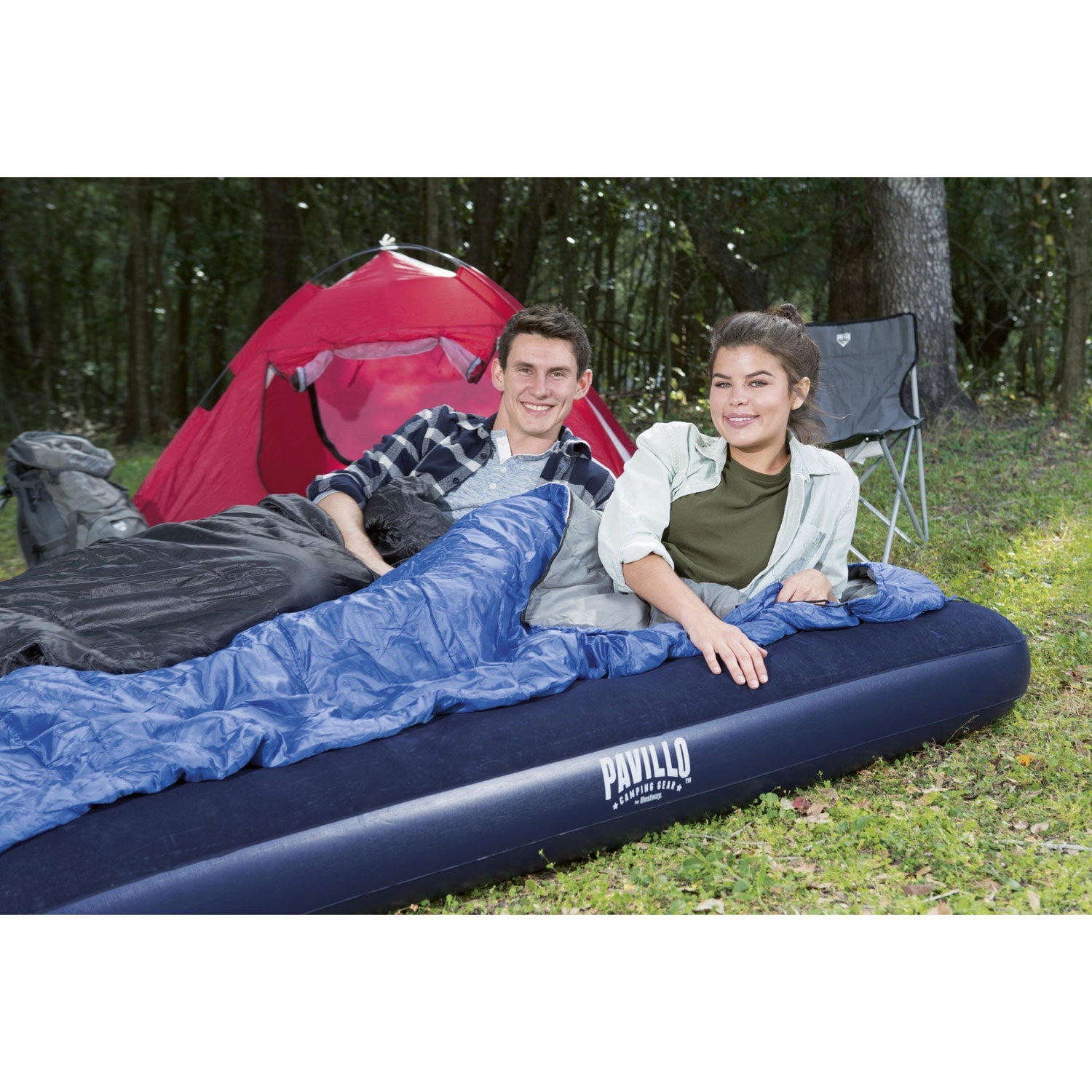 Bestway - Pavillo Luftmadrass 2.03m x 1.52m x 22cm - Travels And Bags