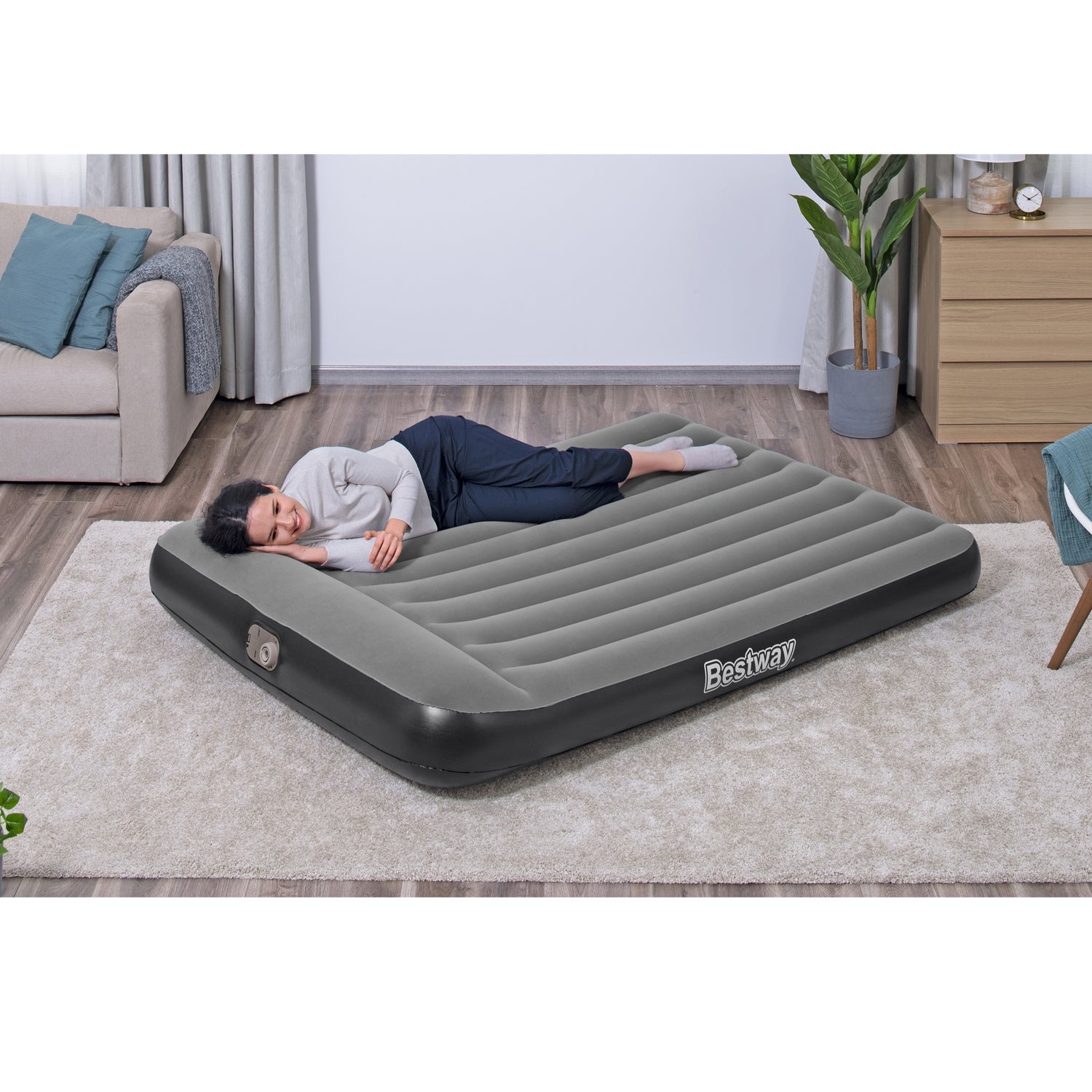 Bestway - Tritech Luftmadrass 2.03m x 1.52m x 30cm - Travels And Bags