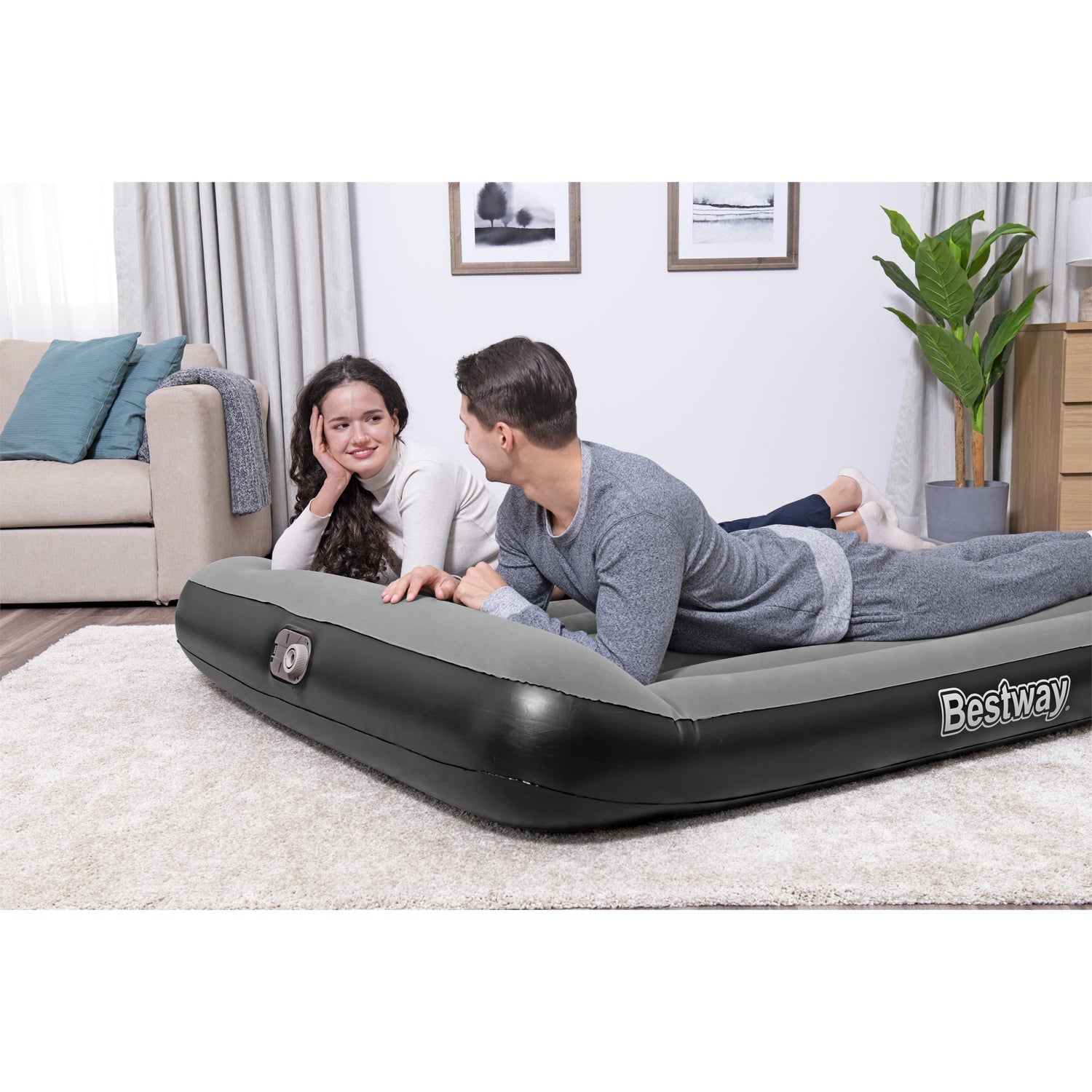 Bestway - Tritech Luftmadrass 2.03m x 1.52m x 30cm - Travels And Bags