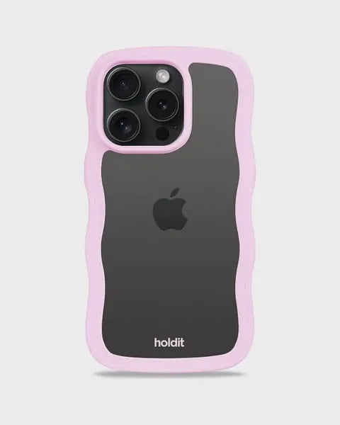 Holdit Telefonskal Wavy iPhone 14 Pro - Lila/Transparent - Travels And Bags