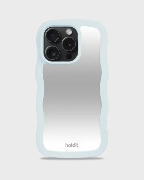 Holdit Telefonskal Wavy iPhone 14 Pro - Turkos/Spegel - Travels And Bags