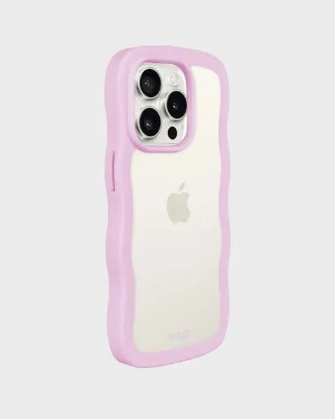 Holdit Telefonskal Wavy iPhone 14 Pro - Lila/Transparent - Travels And Bags