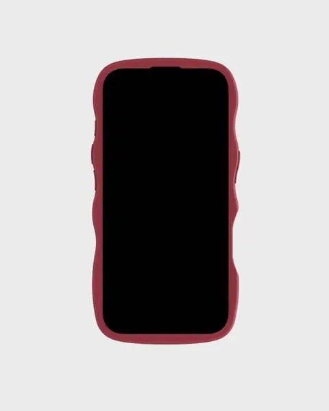 Holdit Telefonskal Wavy iPhone 14 Pro - Röd - Travels And Bags