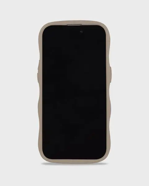 Holdit Telefonskal Wavy iPhone 14 Pro Max - Ljusbrun - Travels And Bags