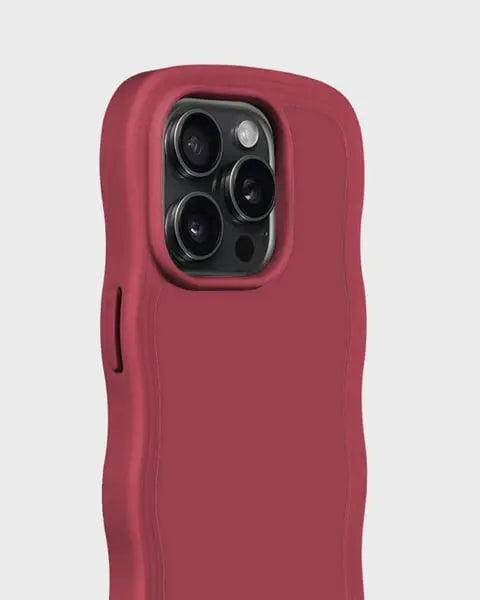 Holdit Telefonskal Wavy iPhone 14 Pro Max - Röd - Travels And Bags