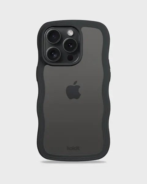 Holdit Telefonskal Wavy iPhone 14 Pro Max - Svart/Transparent - Travels And Bags