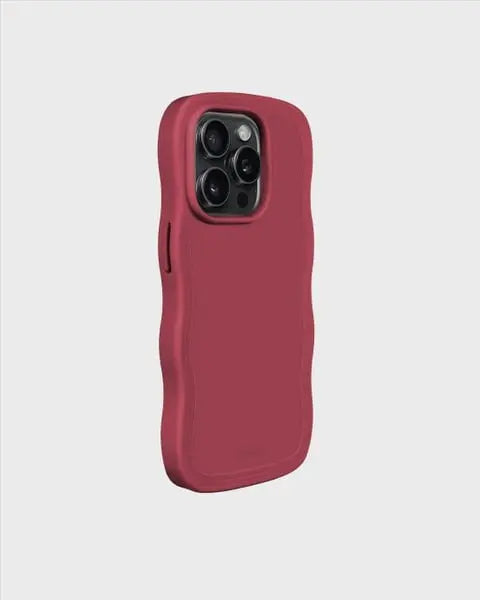 Holdit Telefonskal Wavy iPhone 15 Pro Max - Röd - Travels And Bags