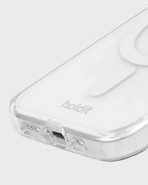 Holdit Telefonskal MagSafe iPhone 15 Pro - Transparent/Vit - Travels And Bags