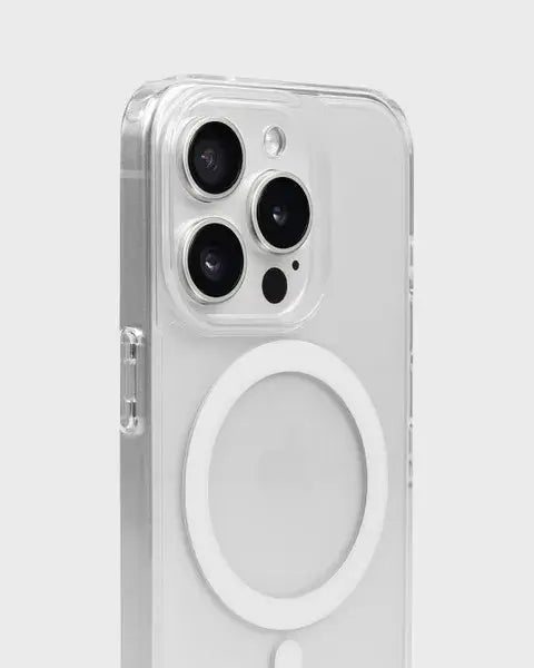 Holdit Telefonskal MagSafe iPhone 15 Pro - Transparent/Vit - Travels And Bags