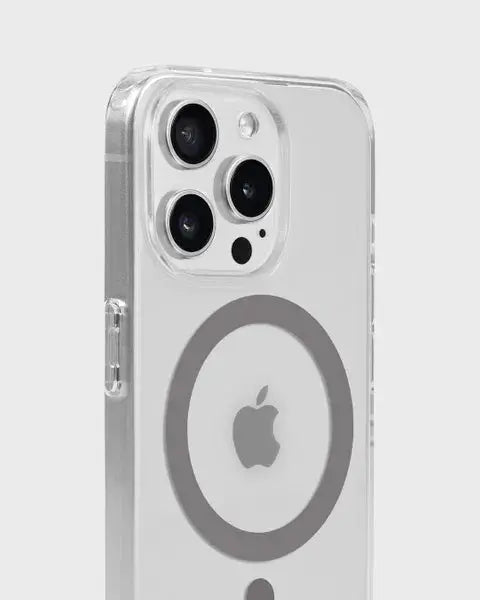 Holdit Telefonskal MagSafe iPhone 15 Pro Max - Transparent/Grå - Travels And Bags