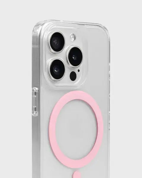 Holdit Telefonskal MagSafe iPhone 15 Pro Max - Transparent/Rosa - Travels And Bags