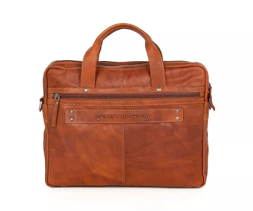 Spikes & Sparrow 15,6" Datorväska - Cognac - Travels And Bags