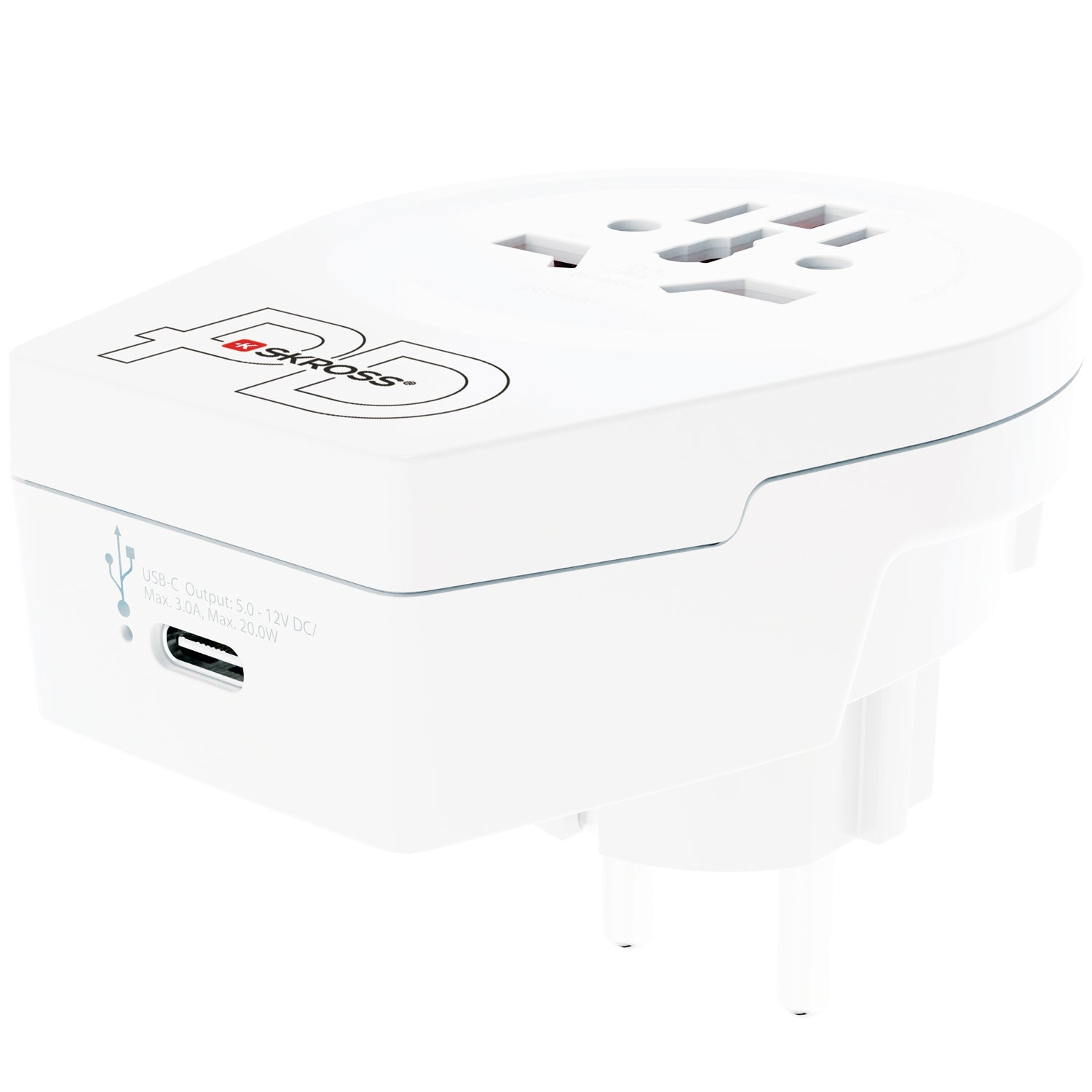 SKROSS - C20PD Reseadapter Europa USB-C PD 20W - Travels And Bags