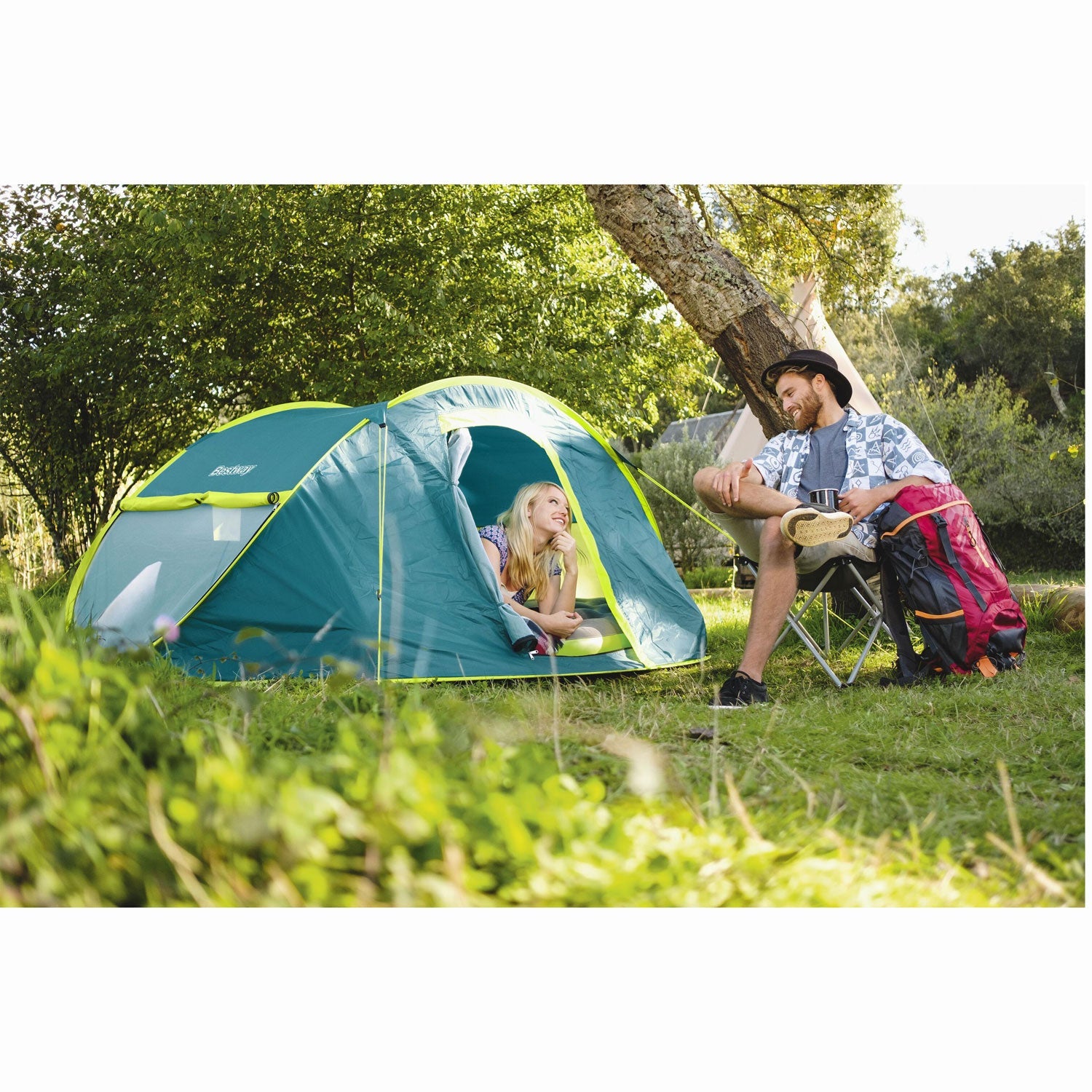Bestway - Coolmount Familjetält 4man 2.10m x 2.40m x 1.00m - Travels And Bags