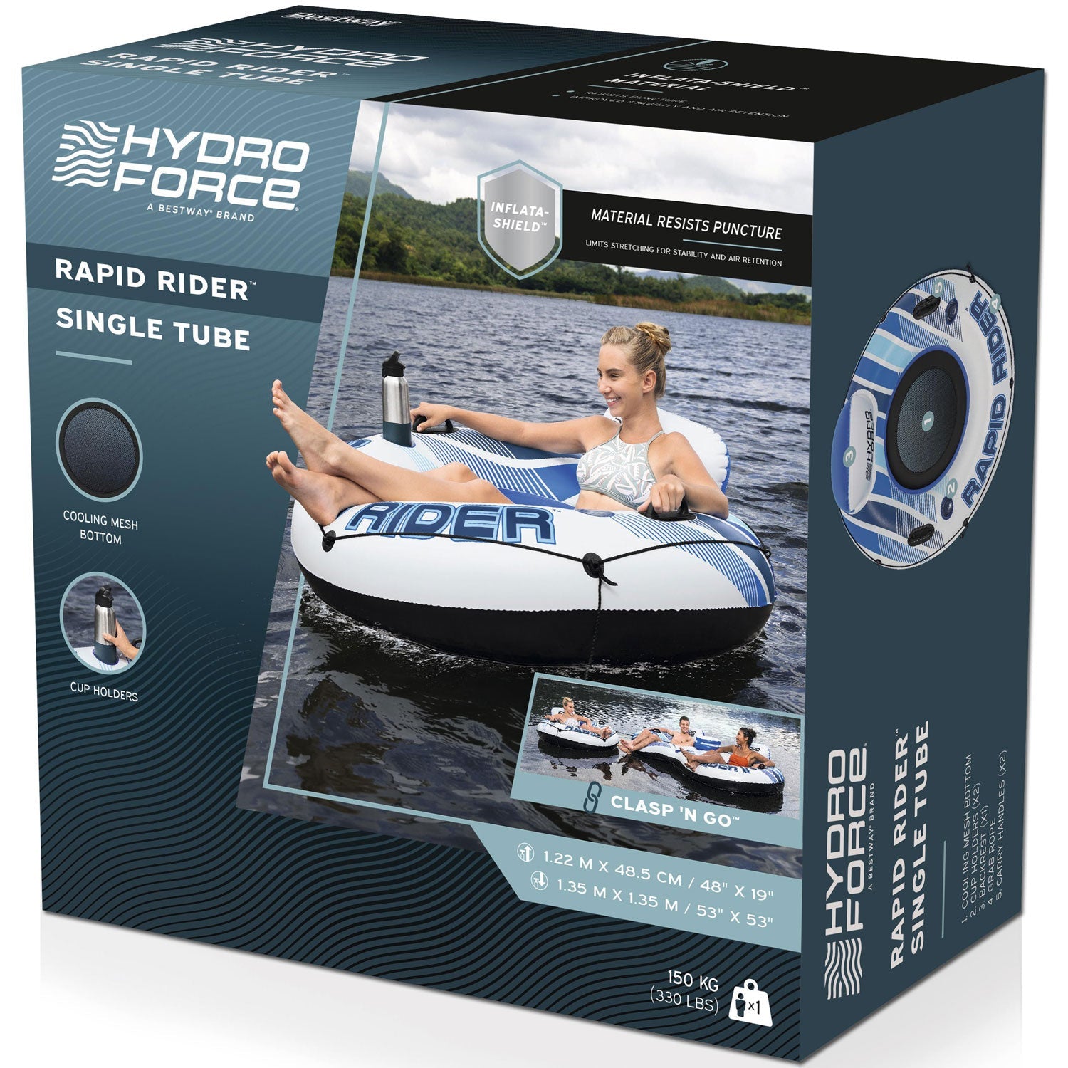 Bestway - Rapid Rider Tube 1.35m - Travels And Bags
