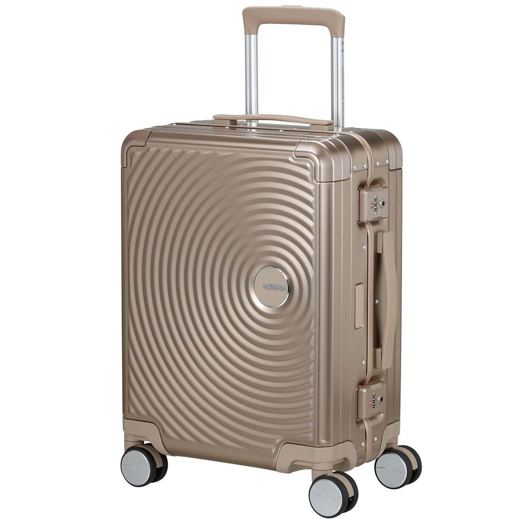 American Tourister Soundbox Aluminium kabinväska 55 cm brons