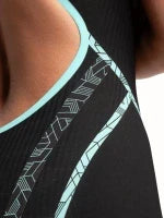 Arena Tävlingsbaddräkt Powerskin Primo Openback Black Teal