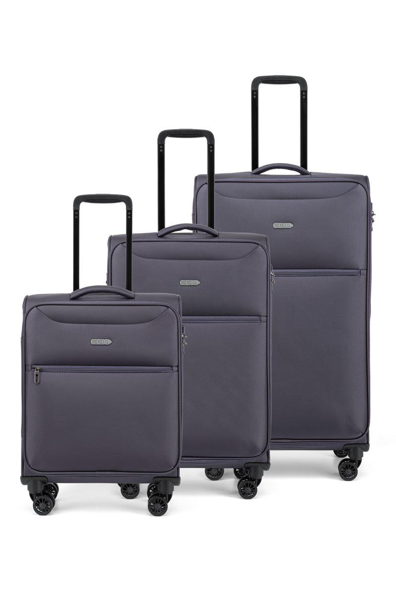 Epic Jupiter 4X Resväska 3-set - Grå - Travels And Bags
