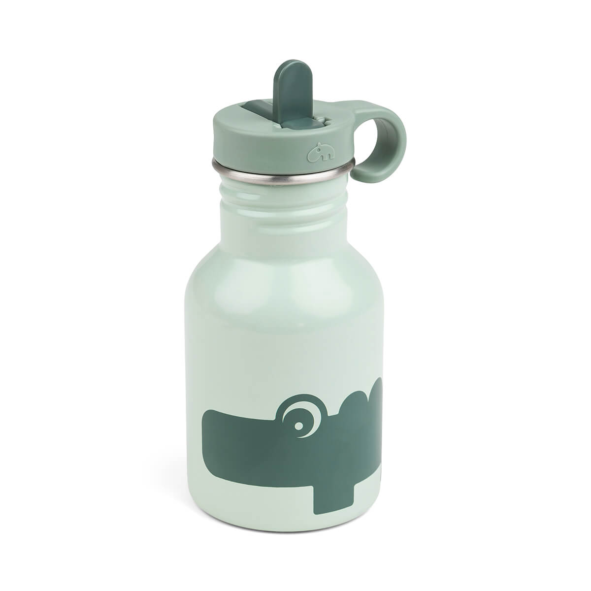 Done by Deer Metal bottle Croco Grön - 350 ml
