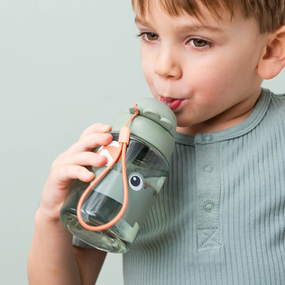 Done by Deer Straw bottle  Playground Grön - 280 ml