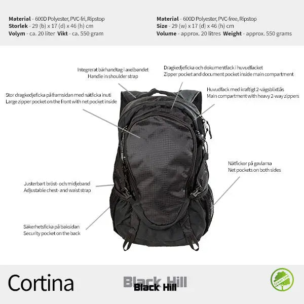 Blackhill Cortina Ryggsäck - Travels And Bags