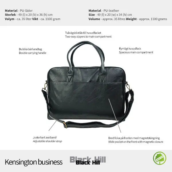 Blackhill Kensington datorväska - Travels And Bags