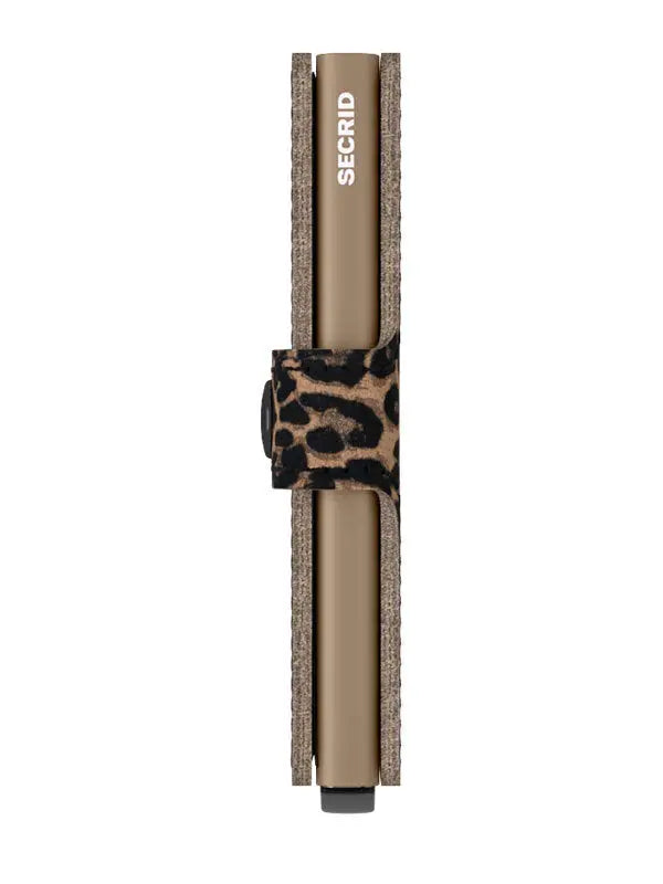 Secrid Miniwallet  Kortplånbok - Leopard/Beige Secrid