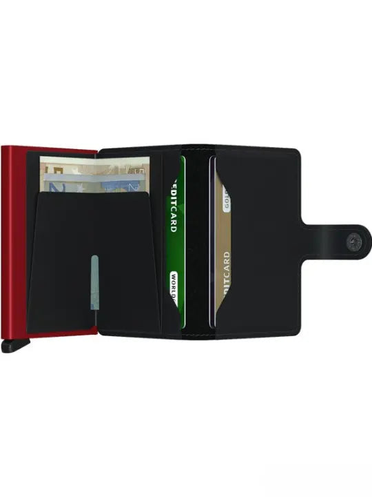 Secrid Miniwallet Kortplånbok - Röd/Svart Secrid