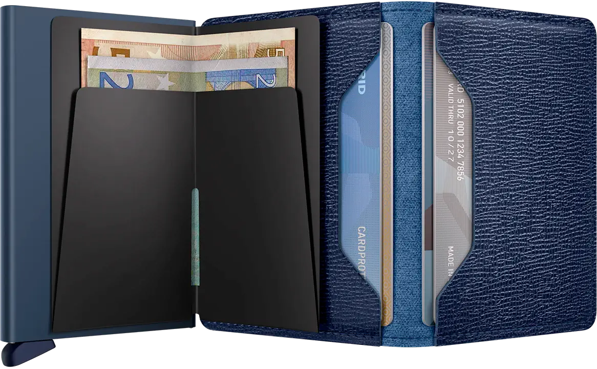Secrid Slimwallet Kortplånbok - Crisple Marinblå Secrid