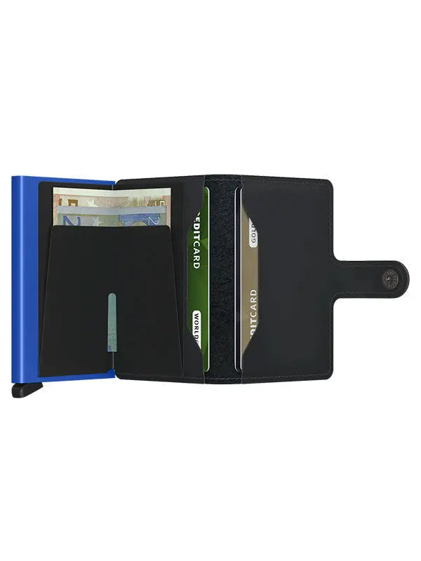 Secrid Miniwallet Kortplånbok - Svart/Blå - Travels And Bags