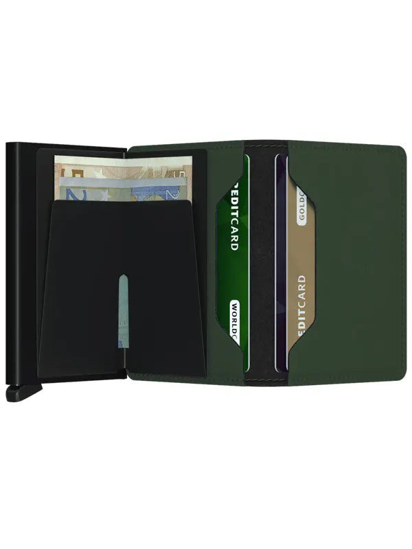 Secrid Slimwallet Kortplånbok - Mattsvart/Grön Secrid