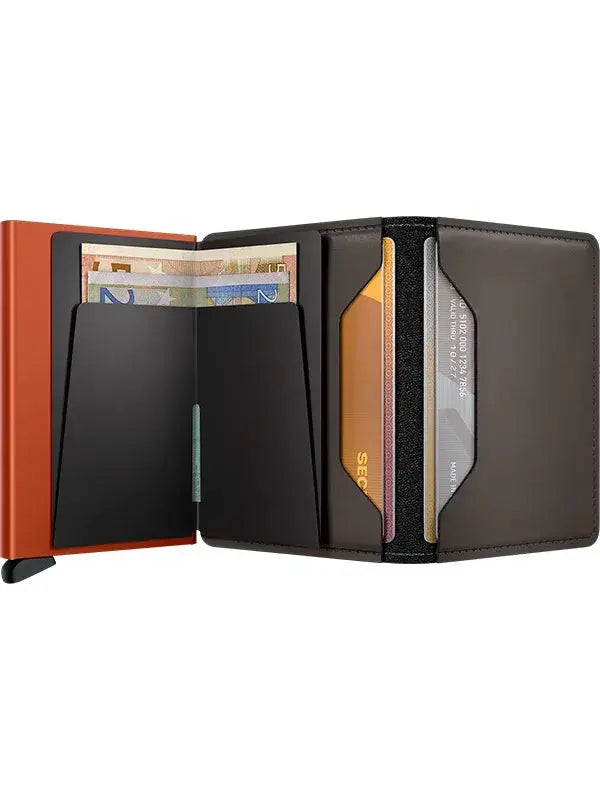 Secrid Slimwallet Kortplånbok - Truffle/Orange Secrid