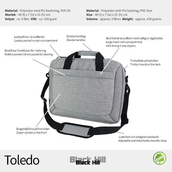 Blackhill Toledo Datorväska - Travels And Bags