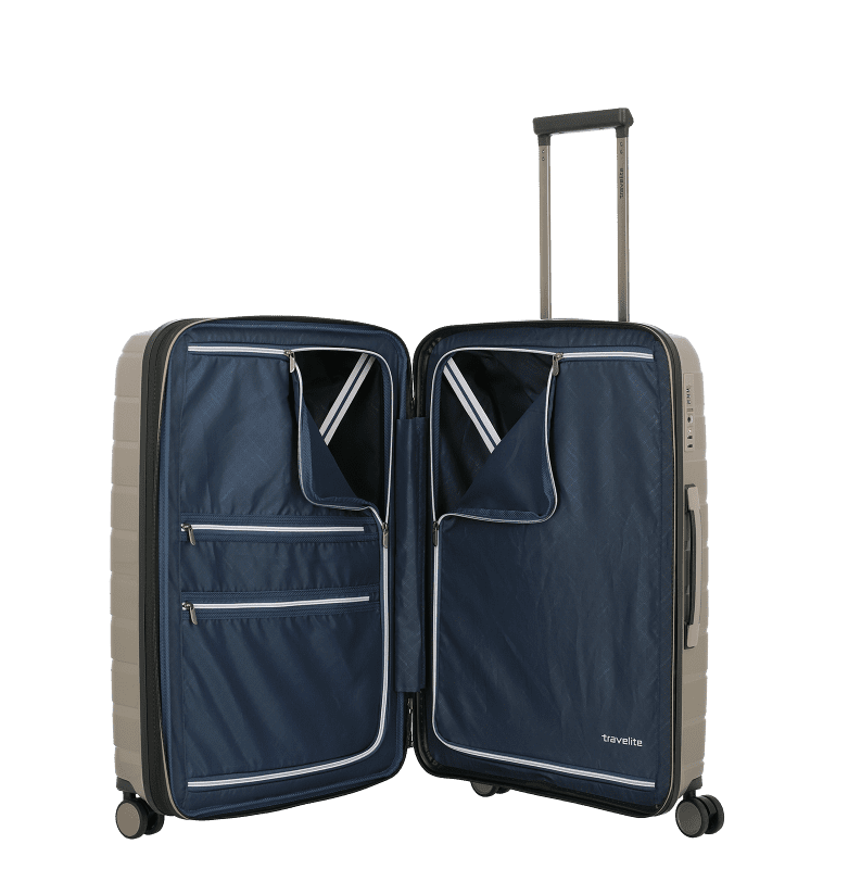 Travelite Air Base Mellanstor Resväska 66 cm - Champagne - Travels And Bags