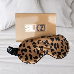 brun sovmask med SILKZI present box
